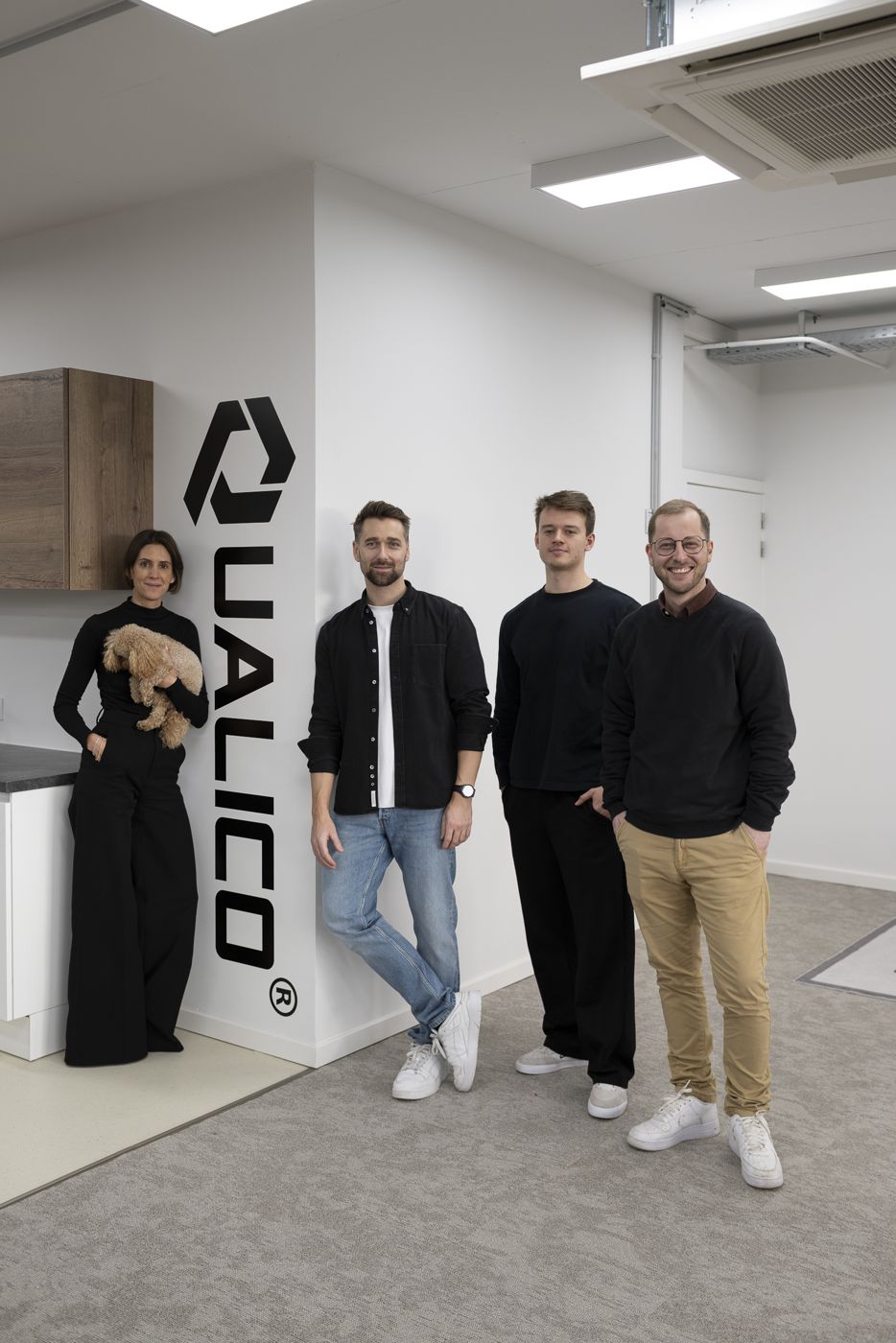 The Qualico team in the studio