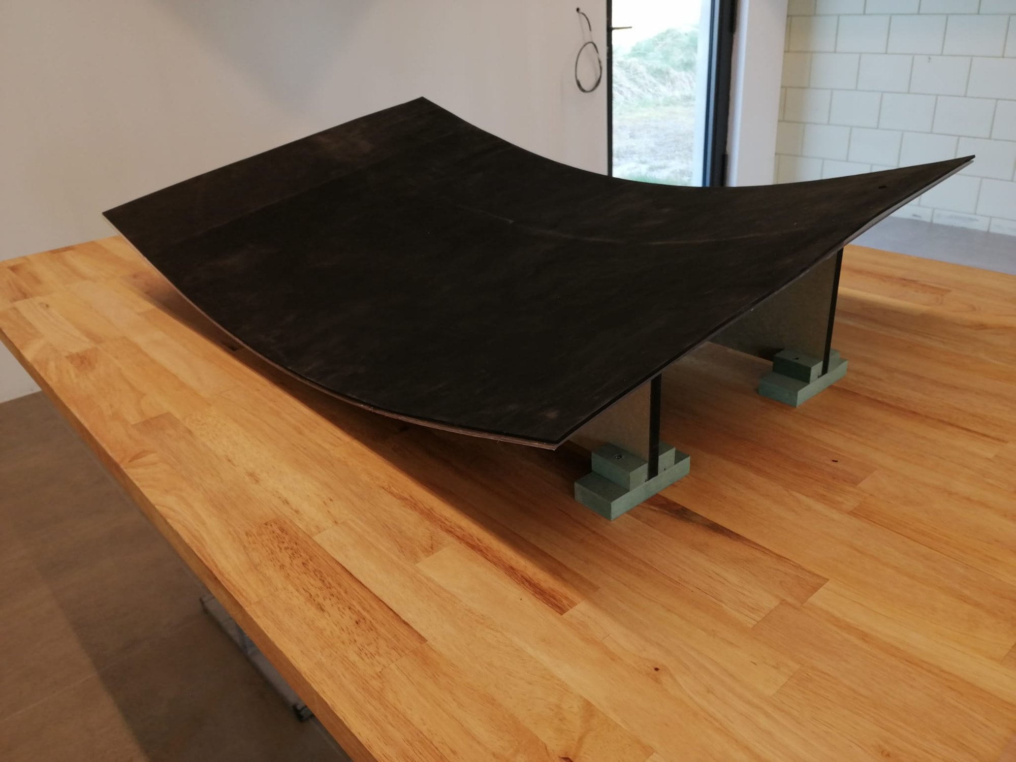 Curved puzzle board prototype