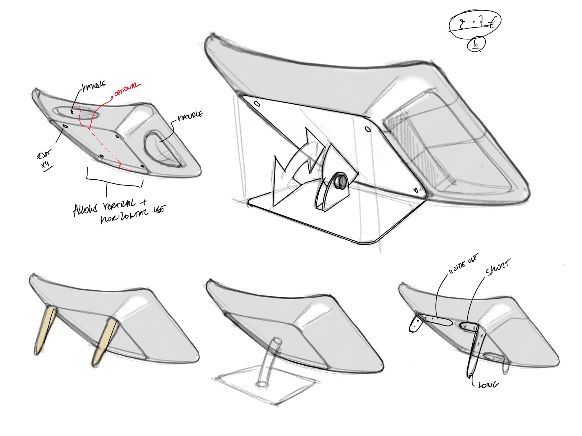 Hand sketch of the puzzle board
