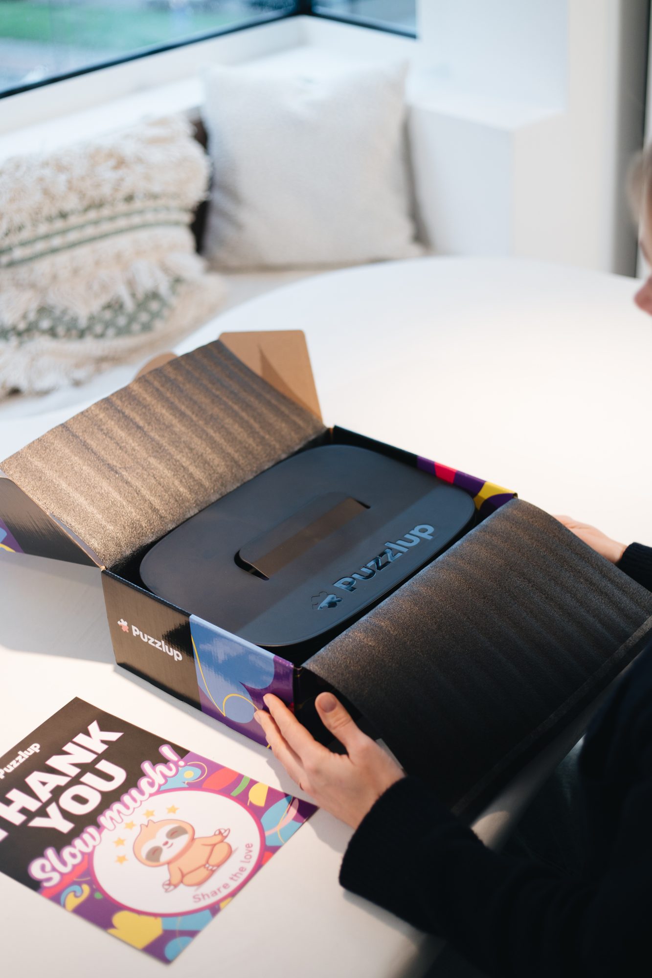 Unboxing the Puzzlup sorting trays