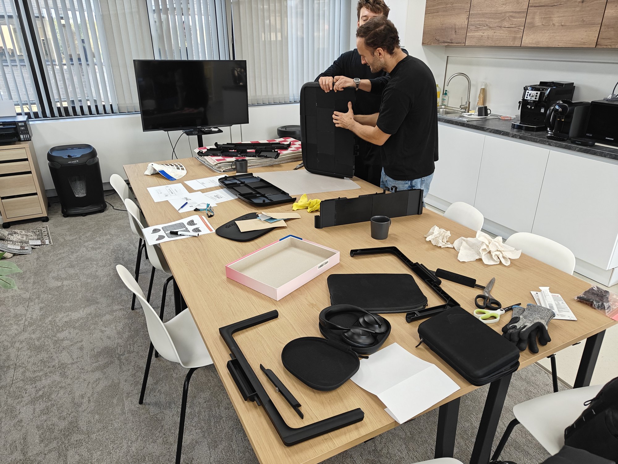 Reviewing puzzle board V2 prototypes