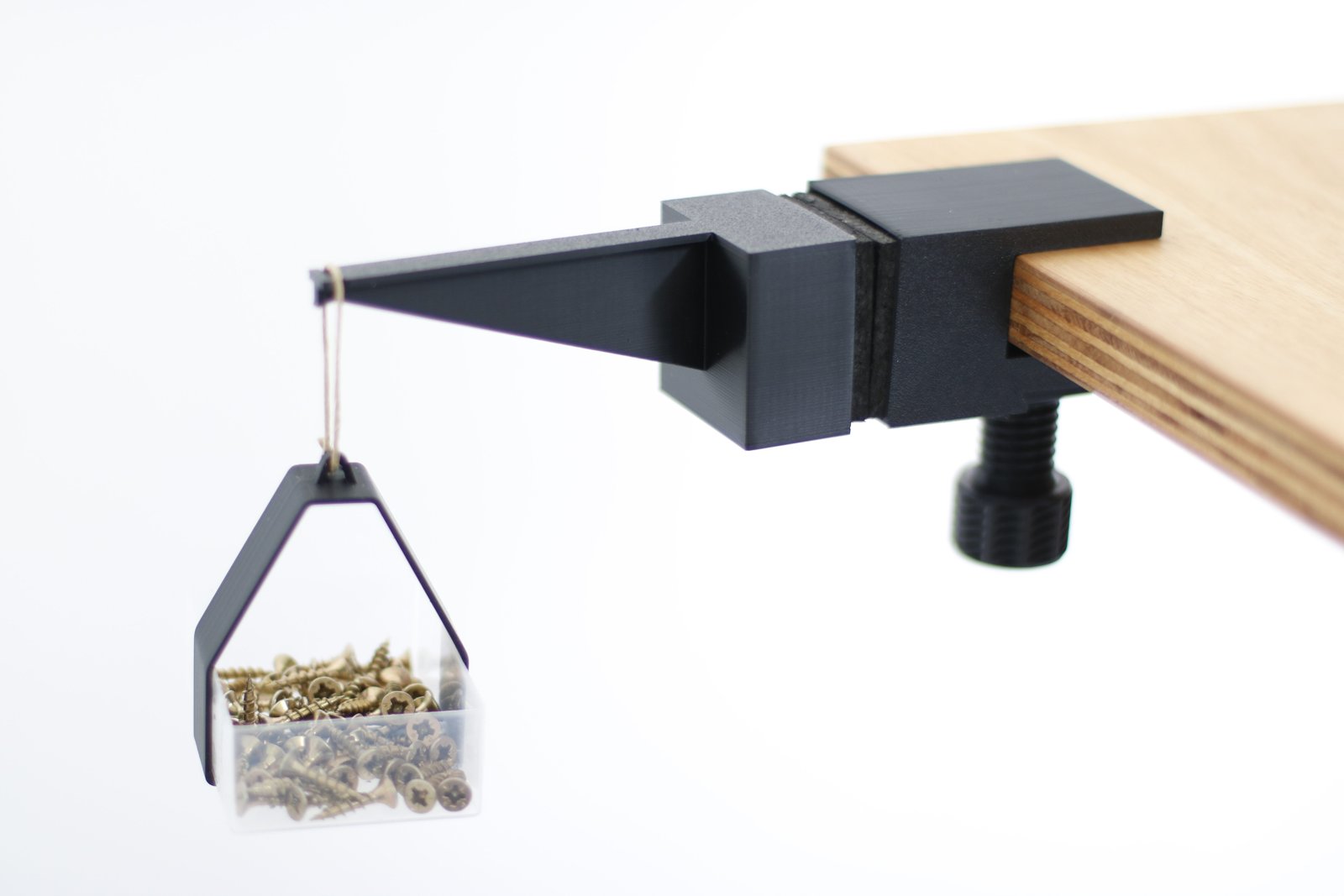 Pull-test rig loaded with weights