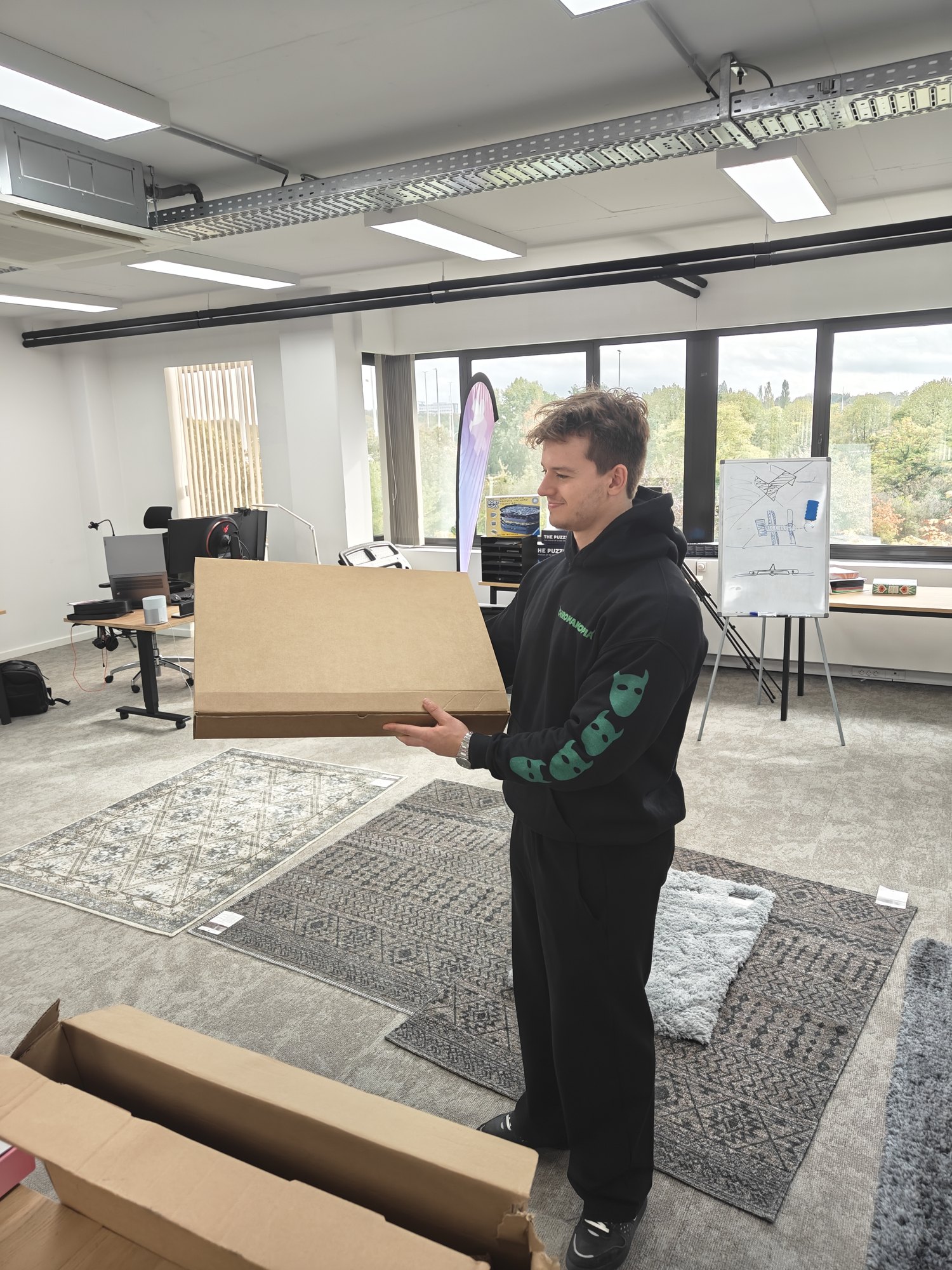 Testing the puzzle board V2 assembly
